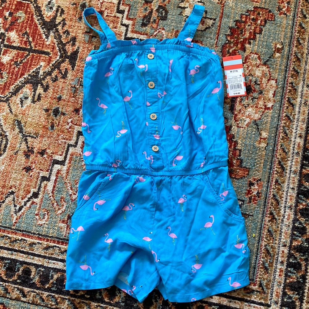 Girl’s Cat & Jack Flamingo Romper 2 Sizes!